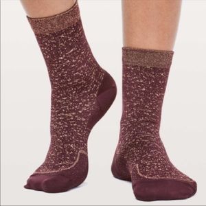 Lululemon Born to Sparkle Holiday 3 Pk Socks